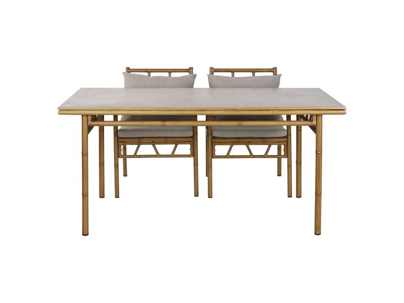 Градински мебели Home ESPRIT Бежов 160 x 90 x 75 cm 83 cm (5 Части)