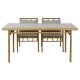 Градински мебели Home ESPRIT Бежов 160 x 90 x 75 cm 83 cm (5 Части)