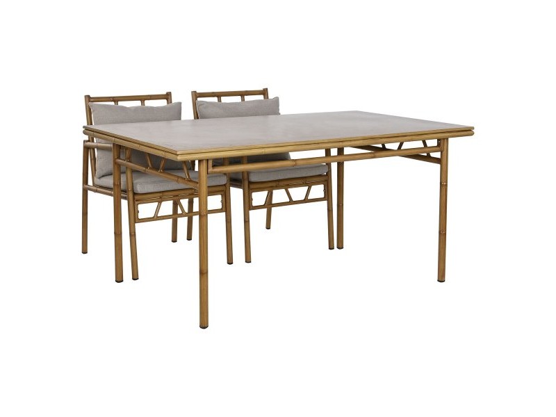 Градински мебели Home ESPRIT Бежов 160 x 90 x 75 cm 83 cm (5 Части)