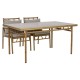 Градински мебели Home ESPRIT Бежов 160 x 90 x 75 cm 83 cm (5 Части)