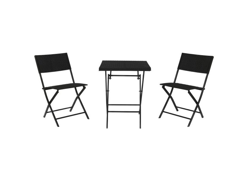 Градински мебели Home ESPRIT Черен 58 x 58 x 71,5 cm