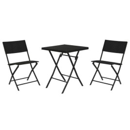 Градински мебели Home ESPRIT Черен 58 x 58 x 71,5 cm