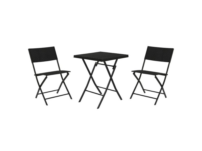Градински мебели Home ESPRIT Черен 58 x 58 x 71,5 cm