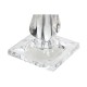 Настолна лампа Home ESPRIT Бял Бежов Метал 60 W 220 V 25 x 25 x 50 cm (2 броя)