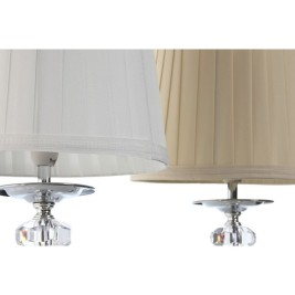 Настолна лампа Home ESPRIT Бял Бежов Метал 25 W 220 V 22 x 22 x 45 cm (2 броя)