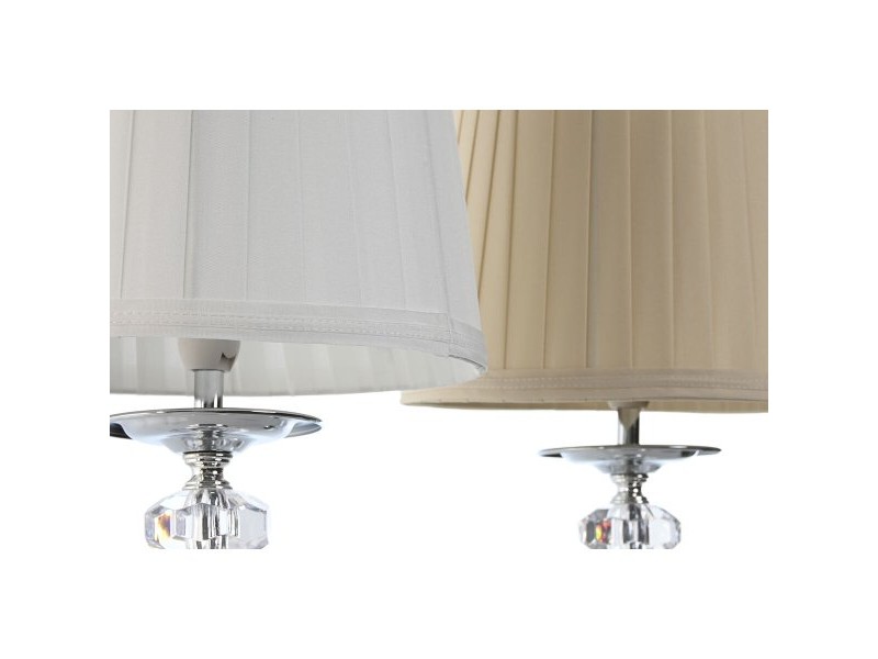 Настолна лампа Home ESPRIT Бял Бежов Метал 25 W 220 V 22 x 22 x 45 cm (2 броя)