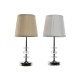 Настолна лампа Home ESPRIT Бял Бежов Металик Метал 25 W 220 V 20 x 20 x 43 cm (2 броя)