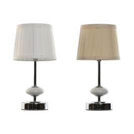 Настолна лампа Home ESPRIT Бял Бежов Метал Порцелан 20 W 220 V 17,5 x 17,5 x 35 cm (2 броя)