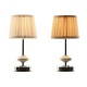 Настолна лампа Home ESPRIT Бял Бежов Метал Порцелан 20 W 220 V 17,5 x 17,5 x 35 cm (2 броя) Настолна лампа Home ESPRIT Бял Бежов Метал Порцелан 20 W 220 V 17,5 x 17,5 x 35 cm (2 броя)