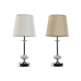 Настолна лампа Home ESPRIT Бял Бежов Метал Порцелан 25 W 220 V 20 x 20 x 44 cm (2 броя)