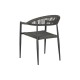 Aiatool Home ESPRIT Черен Тъмно сив Алуминий Pатан 56 x 60 x 78 cm Aiatool Home ESPRIT Черен Тъмно сив Алуминий Pатан 56 x 60 x 78 cm