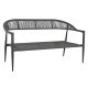 Градински диван Home ESPRIT Алуминий 131 x 55 x 76 cm