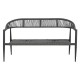 Градински диван Home ESPRIT Алуминий 131 x 55 x 76 cm