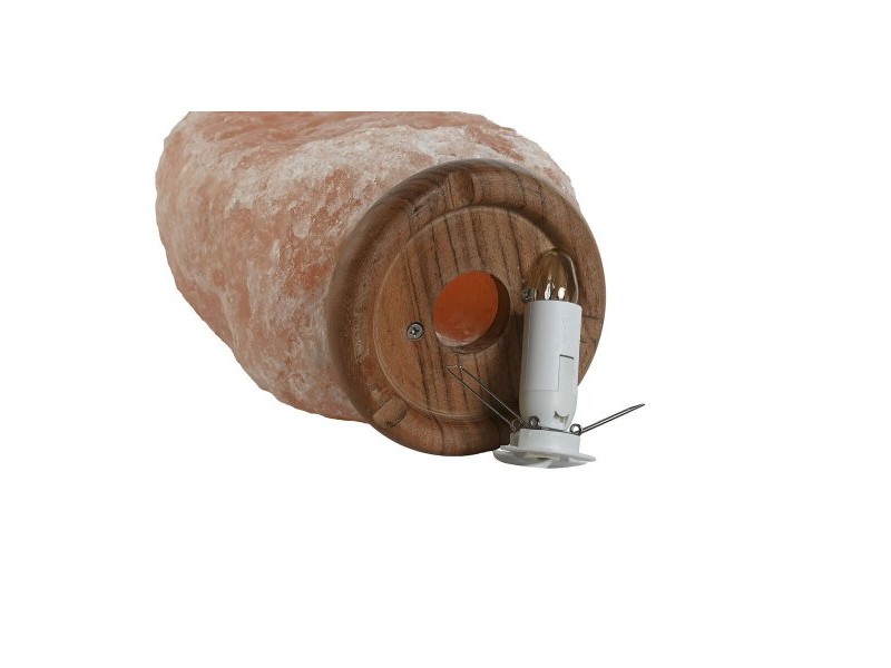 Настолна лампа Home ESPRIT Розов Сол Дърво манго 15 W 220 V 17 x 14 x 35 cm