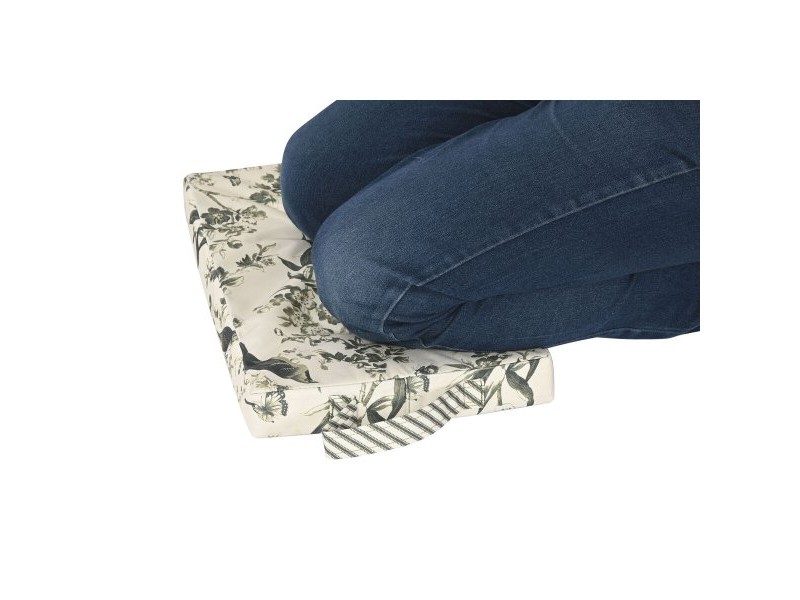 Floor cushion Home ESPRIT Зелен Бежов Памук полиестер 40 x 25 x 4 cm
