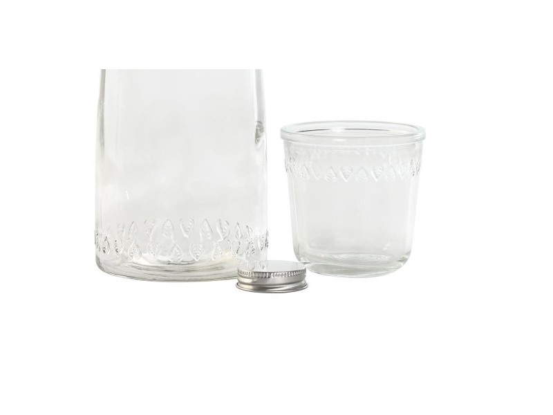 Бутилка за вода Home ESPRIT Прозрачен Кристал 240 ml 1 L Бутилка за вода Home ESPRIT Прозрачен Кристал 240 ml 1 L