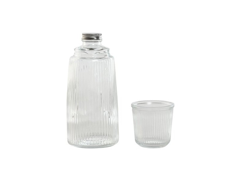 Бутилка за вода Home ESPRIT Прозрачен Кристал 240 ml 1 L
