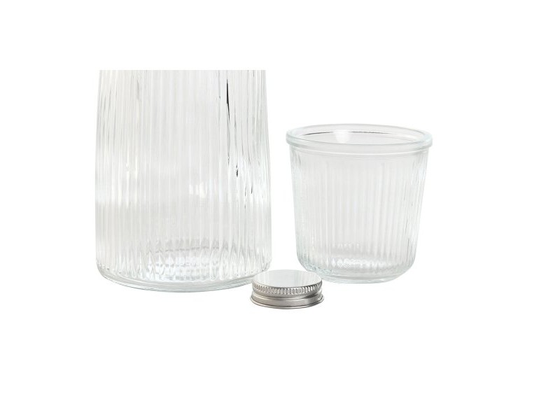 Бутилка за вода Home ESPRIT Прозрачен Кристал 240 ml 1 L