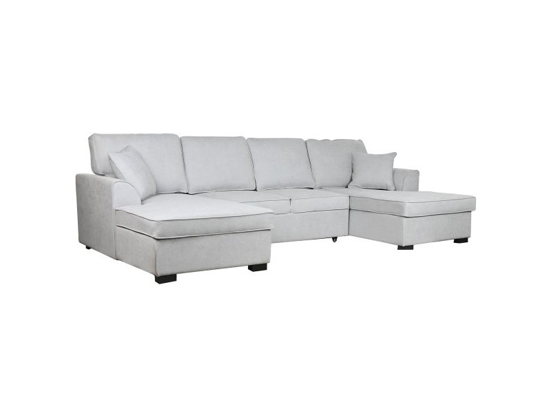 Разтегателен диван Home ESPRIT Сив Модерен 298 x 154 x 92 cm