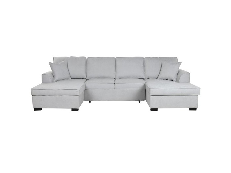 Разтегателен диван Home ESPRIT Сив Модерен 298 x 154 x 92 cm