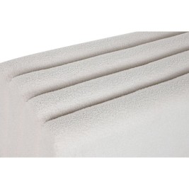 Табуретка Home ESPRIT Бял полиестер Дървен MDF 100 x 45 x 43 cm