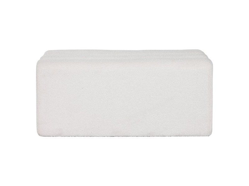 Табуретка Home ESPRIT Бял полиестер Дървен MDF 100 x 45 x 43 cm
