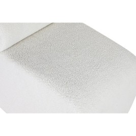 Табуретка Home ESPRIT Бял полиестер Дървен MDF 48 x 69 x 63 cm