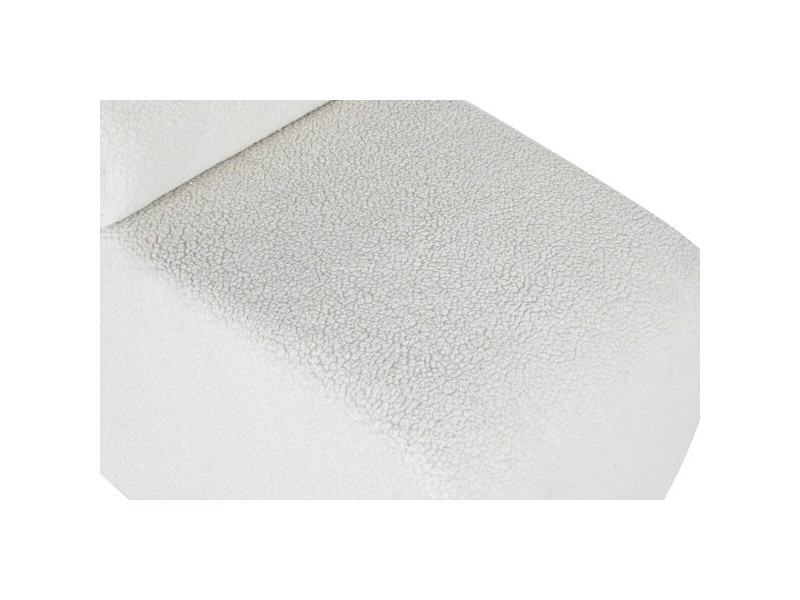 Табуретка Home ESPRIT Бял полиестер Дървен MDF 48 x 69 x 63 cm