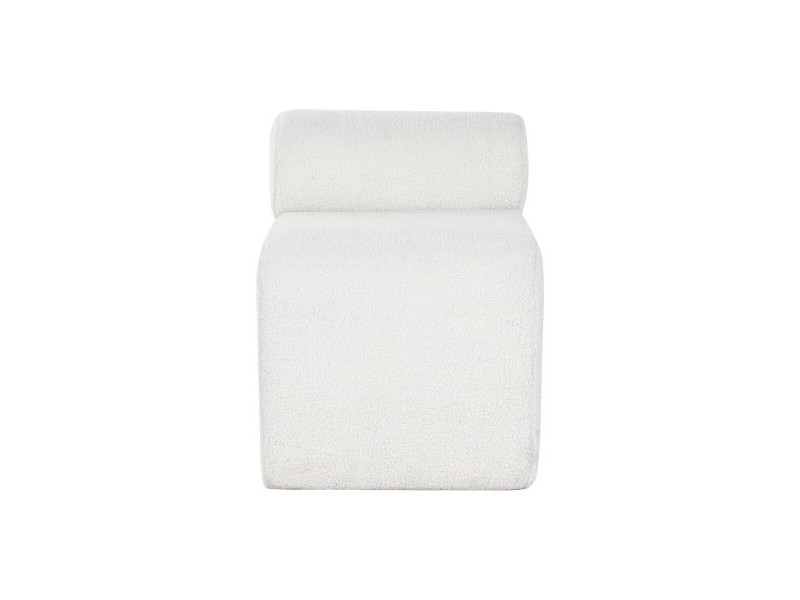 Табуретка Home ESPRIT Бял полиестер Дървен MDF 48 x 69 x 63 cm
