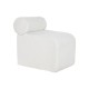 Табуретка Home ESPRIT Бял полиестер Дървен MDF 48 x 69 x 63 cm