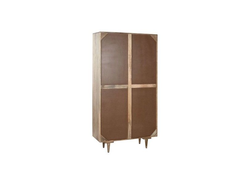 Лавица Home ESPRIT Бял Дърво манго 90 x 35 x 168 cm