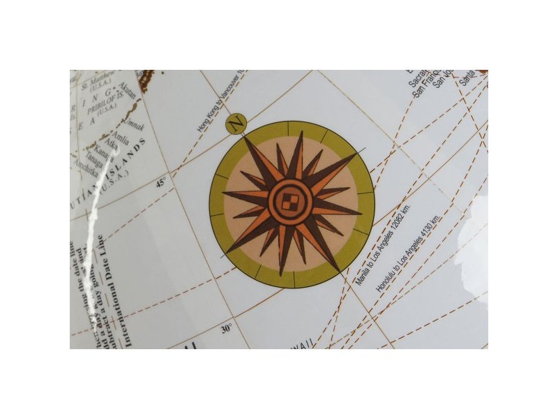 Глобус Home ESPRIT Кафяв PVC Дърво манго 47 x 45 x 70 cm