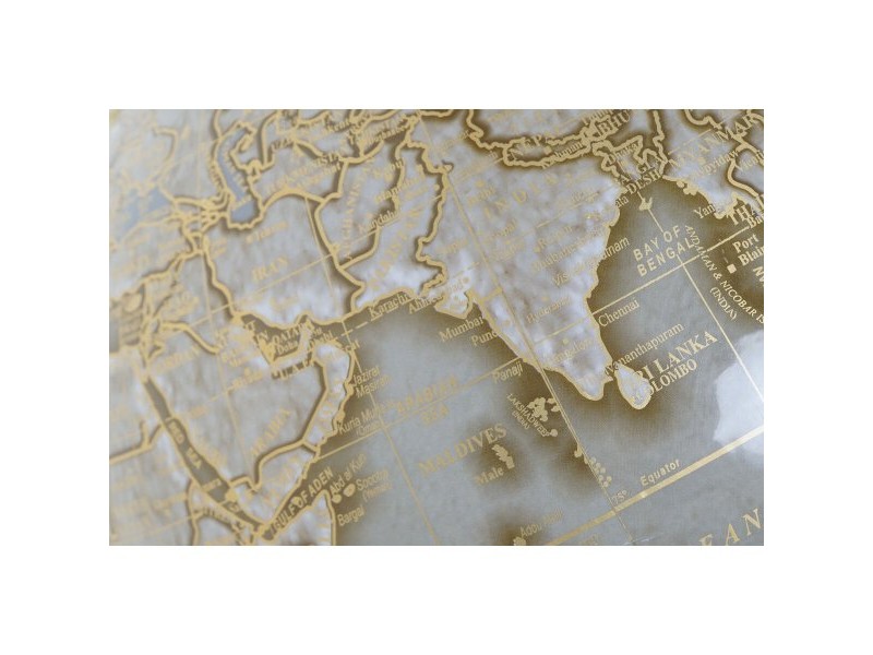 Глобус Home ESPRIT Кафяв PVC Дърво манго 27 x 25 x 43 cm