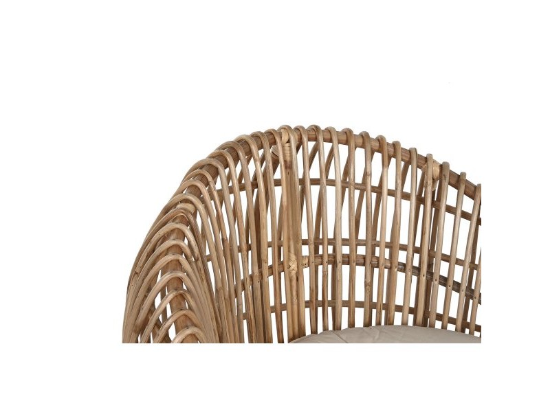 Aiatool Home ESPRIT Бамбук Pатан 70 x 70 x 74 cm