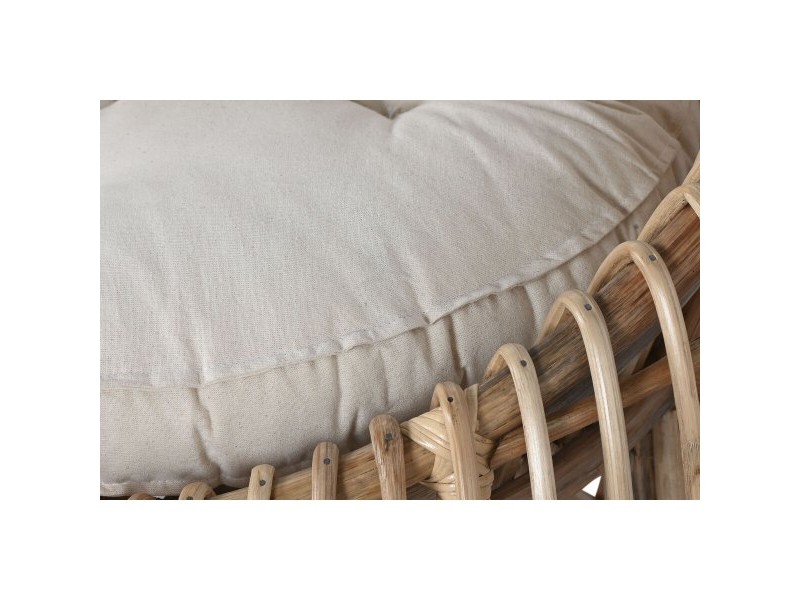 Aiatool Home ESPRIT Бамбук Pатан 70 x 70 x 74 cm