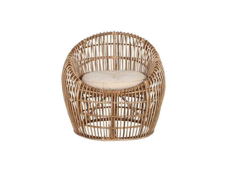 Aiatool Home ESPRIT Бамбук Pатан 70 x 70 x 74 cm