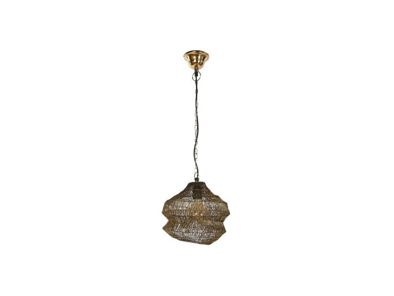 Полилей Home ESPRIT Златен Метал Желязо 50 W 26 x 26 x 24 cm