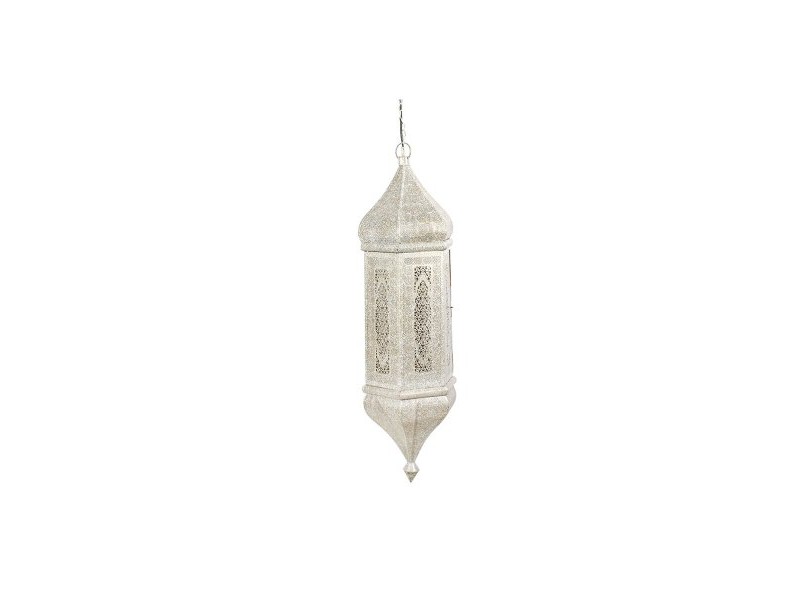 Полилей Home ESPRIT Бял Златен Метал 40 W 27 x 27 x 91 cm