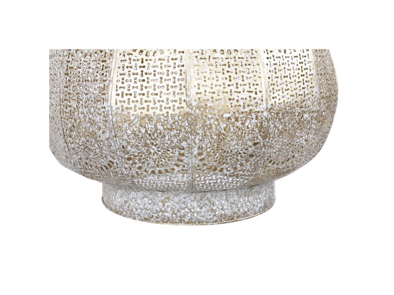 Полилей Home ESPRIT Бял Златен Метал 40 W 40 x 40 x 55 cm