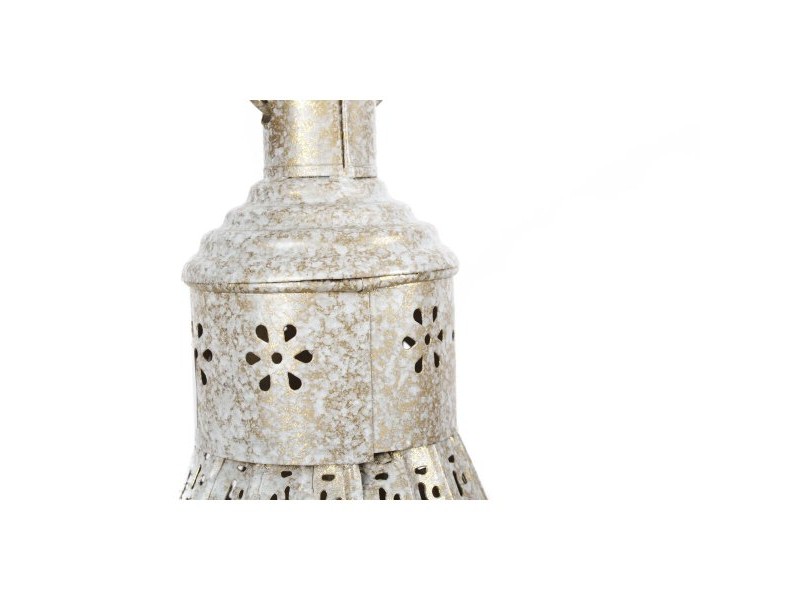 Полилей Home ESPRIT Бял Златен Метал 40 W 40 x 40 x 55 cm