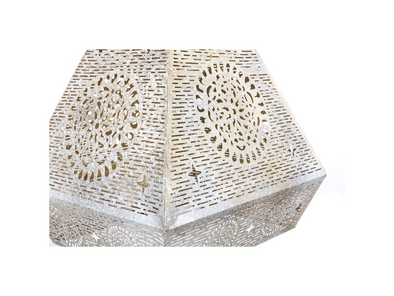 Полилей Home ESPRIT Бял Златен Метал 25 W 29 x 26 x 40 cm