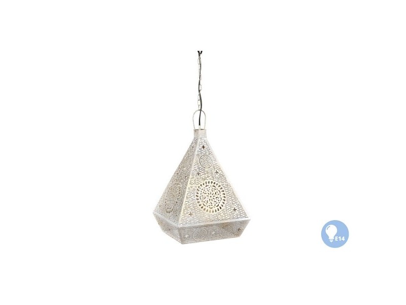 Полилей Home ESPRIT Бял Златен Метал 25 W 29 x 26 x 40 cm Полилей Home ESPRIT Бял Златен Метал 25 W 29 x 26 x 40 cm