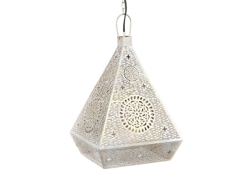 Полилей Home ESPRIT Бял Златен Метал 25 W 29 x 26 x 40 cm Полилей Home ESPRIT Бял Златен Метал 25 W 29 x 26 x 40 cm