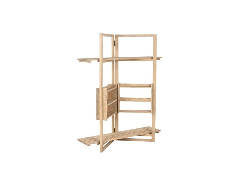 Лавица Home ESPRIT Естествен Дърво манго Дървен MDF 130 x 35 x 160 cm