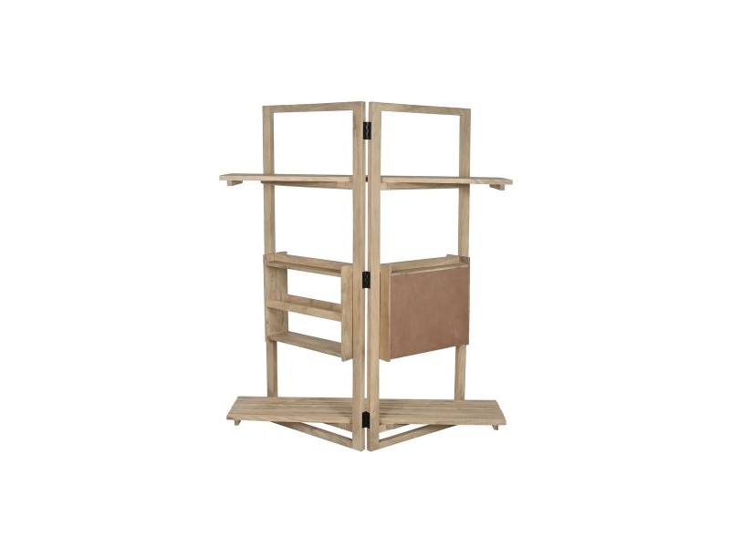 Лавица Home ESPRIT Естествен Дърво манго Дървен MDF 130 x 35 x 160 cm