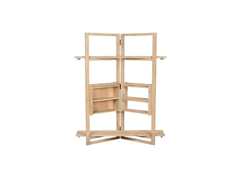 Лавица Home ESPRIT Естествен Дърво манго Дървен MDF 130 x 35 x 160 cm