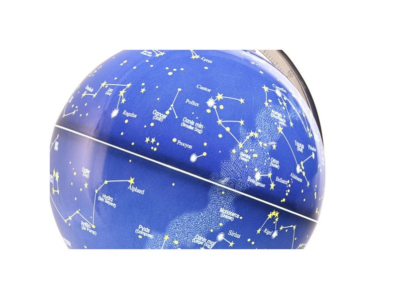 Глобус Home ESPRIT Черен Морско син PVC 21 x 20 x 31 cm