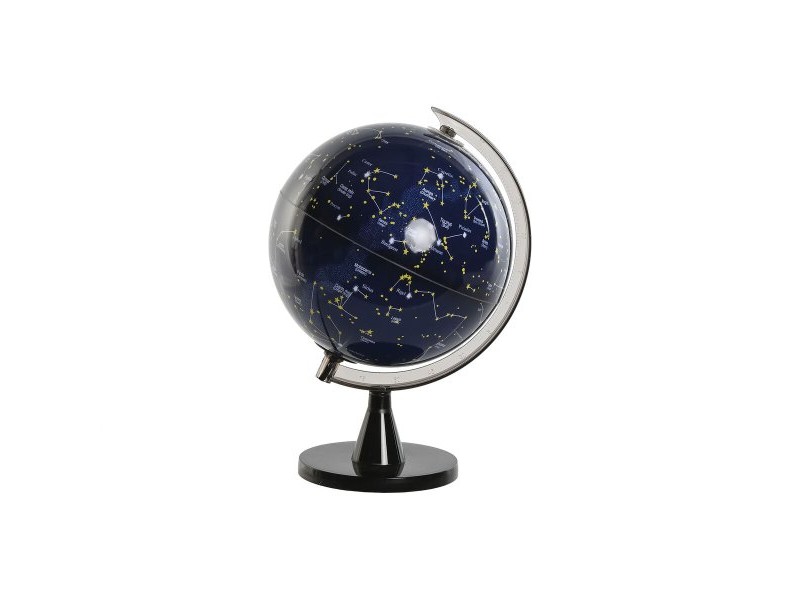 Глобус Home ESPRIT Черен Морско син PVC 21 x 20 x 31 cm