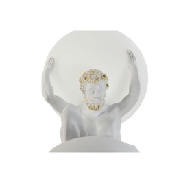 Настолна лампа Home ESPRIT Бял Златен Смола Пластмаса 220 V 14 x 14 x 32 cm