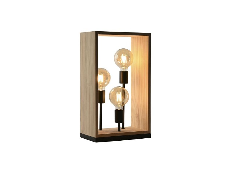 Настолна лампа Home ESPRIT Кафяв Черен Естествен Дървен Желязо Бор 50 W 220 V 30 x 16 x 50 cm Настолна лампа Home ESPRIT Кафяв Черен Естествен Дървен Желязо Бор 50 W 220 V 30 x 16 x 50 cm